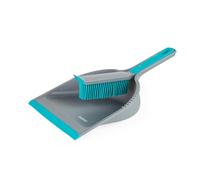 Beldray Antibac Pet Plus Rubber Dustpan & Brush - Sweeping Broom, Non-Scratch Bristles, Pet Hair, Hard Flooring, Carpet, Raised Feet for Angling when Sweeping, Rubber Lip for Dust Collection