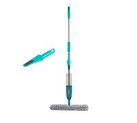 Beldray Pet Plus Spray Mop, Double-Sided Hard Floor Cleaner, 400ml Tank | Chenille Hair-Lifting Pad, Zig-Zag Microfibre Scrub Side, Machine-Washable Pad, Anti Bac Treated, Scraper Tool Included