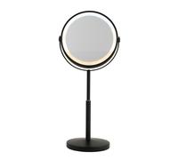 Beldray Rechargeable 7” Double Sided Makeup Mirror With Lights - 1X/3X Magnification Vanity Mirror, Height Adjustable, 3 Colour LED, Dimmable, 360° Swivel, Free Standing For Bathroom, Dressing Tables