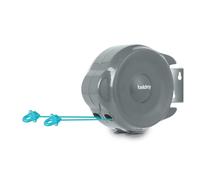 Beldray Retractable Clothesline - 30 Metre Drying Space, Anti-Slack Hook, Pivoting Wall Bracket, Multidirectional Washing Line, Space-Saving, Taut and Secure, LA035822FEU7