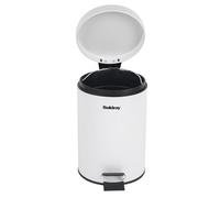 Beldray Pedal Bin 3 Litre White Waste Bin with Soft Closing Lid
