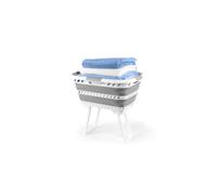 Beldray Standing 40L Laundry Basket - Collapsible with Foldable Legs, Grey