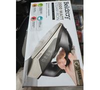 Beldray Steam Iron 2000W Compact Ceramic Soleplate 230ml Tank Variable Temp