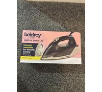 Beldray Steam Iron 2000W Compact Ceramic Soleplate 230ml Tank Variable Temp