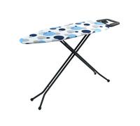 Beldray Swift Ironing Board - Collapsible, Lightweight Folding Ironing Table, 97 x 34cm Surface, 4 Adjustable Heights, Thick Felt Underlay For A Smooth Press, 100& Cotton Cover, 117 x 35cm