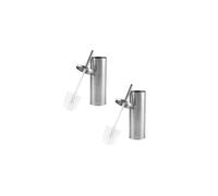 Beldray Toilet Brush and Holder Set 2 Pack Bathroom Bowl Cleaner Stainless Steel