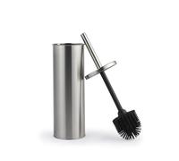Beldray Toilet Brush & Holder - AntiBac Treated, Non-Scratch Silicone Bristles, Splash Proof, Discreet Closed-Top Design, Long Handle, Easy Clean Hygienic Head, Resists Staining, Stainless Steel
