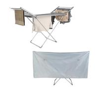 Beldray Winged Heated Airer & Cover - Aluminium Indoor Clothes Drying Rack, 230W Fast Heat Up, Collapsible Frame with 15kg Load, Includes Heated Airer Cover, Easy Assemble, 70H x 54W x 146L cm