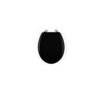 Beldray Wooden Toilet Seat with Lid Durable Easy to Fit and Clean Black Design