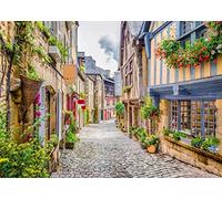 BELECO 1.5x1m Fabric Italian Theme Backdrop Italy Town Cobblestone Street Narrow Alley Scenery Italy Photo Backdrop Italian Party Decorations Kids Adults Portrait Photoshoot Studio