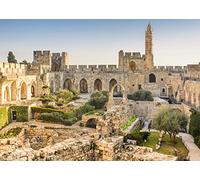 BELECO 1.5x1m Fabric The Old City Jerusalem Backdrop Israel Tower of David Backdrop David Tower Ancient Ruins Historical Sites Background Wallpaper Room Decor Jerusalem Travel Portrait Photo