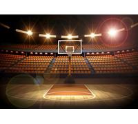 BELECO 10x8ft Fabric Basketball Court Backdrop Basketball Arena Sports Background Basketball Theme Party Decorations Birthday Baby Shower Cake Table Decor Banner Photo Booth Studio Props