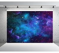 BELECO 15x8ft Fabric Cosmic Galaxy Backdrop Wall Décor Starry Sky Milky Way Stars Backdrop Universe Space Theme Photo Background Galaxy Baby Shower Birthday Party Decorations Studio Photo Props