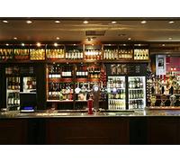 BELECO 2.1x1.5m Fabric Backdrops for Photography - Nightclub Pub Bar Counter Backdrop - Whisky Wine Drinks Alcohol Cafe Restaurant Drink Shelf Background Wallpaper - Theme Party Decor Photo