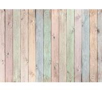 BELECO 2.1x1.5m Fabric Colorful Wood Backdrop Easter Pastel Colored Wood Planks Photography Banner Easter Decor Birthday Party Baby Shower Boy Girl Portrait Photoshoot Baby Kids Photo Background Props