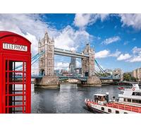 BELECO 2.1x1.5m Fabric London Tower Bridge Backdrop England Red Phone Booth River Thames Curise Ship UK Background British Theme Party Decorations Kids Adults Portrait Photo Studio Props