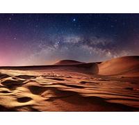 BELECO 2.7x1.8m Fabric Desert Dune Star Background Desert Starry Sky Backdrop Night Starry Sky Photography Background Gobi Desert Night Stars Scenery Background Children's Birthday Photo Booth