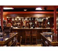 BELECO 2.7x1.8m Fabric Luxury Bar Backdrops for Photography Restaurant Cafe Bar Counter Pub Photo Backdrop Whisky Wine Bottles Alcohol Drinks Background Wallpaper Bar Theme Party Decor Photobooth