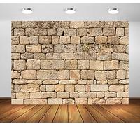 BELECO 2.7x1.8m Fabric Vintage Brick Stone Wall Backdrop for Photography Ancient Rock Wall Textured Brick Stone Background Wallpaper Castle Stone Wall for Party Decorations Studio Booth Photo