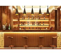 BELECO 3.5x2.5m Fabric Luxury Bar Backdrops for Photography Whisky Alcohol Wine Bottles Cafe Restaurant Tavern Speakeasy Pub Bar Photo Backgrounds Wallpaper Urban Club Bar Party Decor Photo Studio