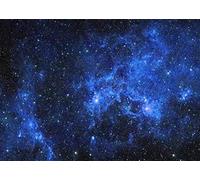 BELECO 3.5x3m Fabric Galaxy Stars Backdrop Starry Night Sky Outer Space Galaxy Backdrop Universe Nebula Photography Background Kids Space Party Birthday Baby Shower Decorations Banner Photo Booth