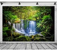 BELECO 4.6x2.5m Fabric Jungle Forest Waterfall Outdoor Camping Backdrop