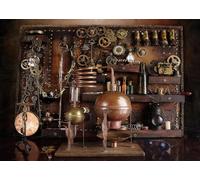 BELECO 7x5ft Fabric Vintage Steampunk Distiller Backdrop Ancient Gears Clock Steampunk Photography Background Steampunk Party Decorations Photo Booth Studio Props