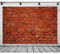 BELECO 8x6ft Fabric Red Brick Wall Backdrop for Party Decorations, Birthday Games, Video Photoshoot, Wedding Photo Background Props