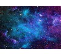 BELECO 9x6ftFabric Cosmic Galaxy Backdrop Wall Décor Starry Sky Milky Way Stars Backdrop Universe Space Theme Photo Background Galaxy Baby Shower Birthday Party Decorations Studio Photo Props
