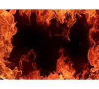 BELECO Fabric Fire Backdrop - 2.1x1.5m Roaring Flame Bonfire Differenct Occasions, School Activities, Birthday Shoot, Photo Studio Decor
