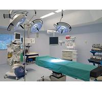 BELECO Hospital Backdrop 2.1x1.5m Fabric Operating Room Backdrop Doctor Surgery Anesthesia Bed Sickbed Medical Equipment Photo Background for Doctor Nurse Artistic Portrait Photoshoot Studio