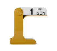 Beleda Flip Perpetual Calendar, Desk Calendar 2024-2025 For Daily Office Home Decor Desk Ornament Desk Accessories Home Office Decor Monthly Weekly Daily Desktop Perpetual Calendar (Yellow)