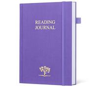 BeleePlanner Reading Journal, Book Journal for Book Lovers with 81 Book Reviews, Reading Log Journal to Review and Track Your Reading, Book Tracker Gifts, 5.7" x8.4", Purple