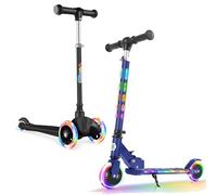 BELEEV 2 Wheel Scooter for Kids Ages 3-12 and 3 Wheel Scooters for Kids Age 2-6,Scooter for Toddlers Girls Boys Children, Adjustable Height, Lean to Steer, Light Up Wheels, Extra-Wide Deck