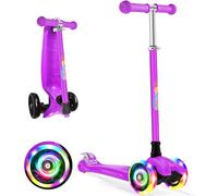 BELEEV A5 Scooter for Kids Age 3-12, Light up Wheels & 4 Adjustable Height