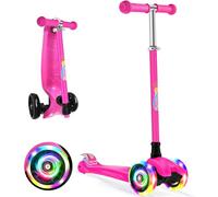 BELEEV A5 Scooter for Kids Age 3-12, Light up Wheels & 4 Adjustable Height
