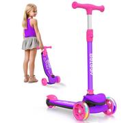 BELEEV A8 Foldable Scooter for Kids Ages 3-12, Light up Wheels