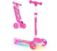BELEEV A9 Foldable Scooter for Kids Ages 3-12, Light-Up Wheels & Deck