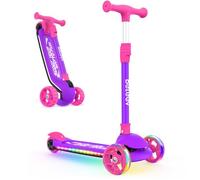 BELEEV A9 Foldable Scooter for Kids Ages 3-12, Light-Up Wheels & Deck