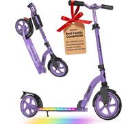 BELEEV V10 - Large Two-Wheeled Scooter with Lights - Purple