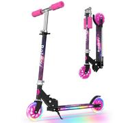 BELEEV V1Plus Folding Scooter for Kids Ages 3-12, Light-Up Wheels & Deck