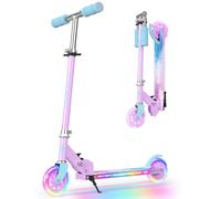 BELEEV V1Plus Folding Scooter for Kids Ages 3-12, Light-Up Wheels & Deck