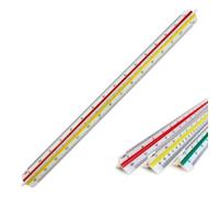 Belegao 1 PCS 30cm Scale Ruler Architect Plastic Triangular Ruler