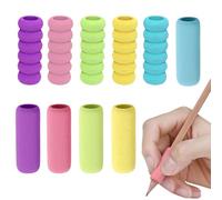 Belegao 10PCS Large Pencil Girps for Kids, Foam Ballpoint Pen Grip Soft Cushioned Holder for Adults Children Student Comfortable Reduce Finger Pressure for Handwriting Home School Office(6 Colours)