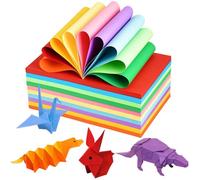Belegao 230gsm Coloured Card 50 Sheets A4 - 10 Assorted Coloured Paper Bright Double-Sided Origami Papers for Adults and Kids, Crafts, Cutting, Arts, Sketch, Handmade DIY Activities