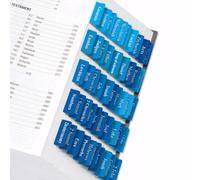 Belegao 75PCS Bible Tabs with Position Guide for Women Men, Laminated Bible Index Large Print Studying Stickers Easy to Read Labels (39 OT, 27 NT, 9 Blank) Water-Resistant Scripture Markers(Blue)