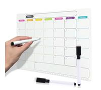 Belegao Monthly Planner Whiteboard Magnetic, A4 to Do List for Fridge with Marker Pen Dry Wipe Daily Tasks Organiser Meal Planner for Home and Office Schedule, Meal, Workout, Study, Work