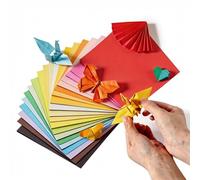 Belegao Origami Paper 300 Sheets 20 Solid Colours 15x15cm 70gsm Craft Paper | Double-Sided, Vivid, Folding Paper, for Handmade, Educational, DIY, Art Projects, School, Classroom, Kids and Adults
