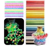 Belegao Paper Star Strips 960pcs 10 Glow in The Dark 27 Solid Origami Paper | Matte Lucky Stars Folding Paper Set, Double Sided, for DIY, Hand Arts, Handmade Gifts, Decorations, Classroom Crafts