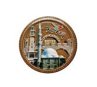 Belek Turkey 3D Round Refrigerator Magnet Resin Travel Souvenirs,Handmade Home & Kitchen Decoration Belek Fridge Magnet Collection Gift